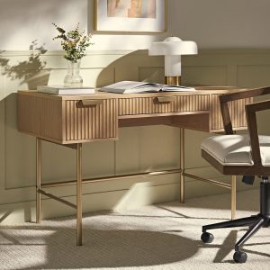 Richmond Ridged Dressing Table, Light Ash